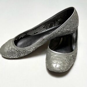 Via Spiga silver flats